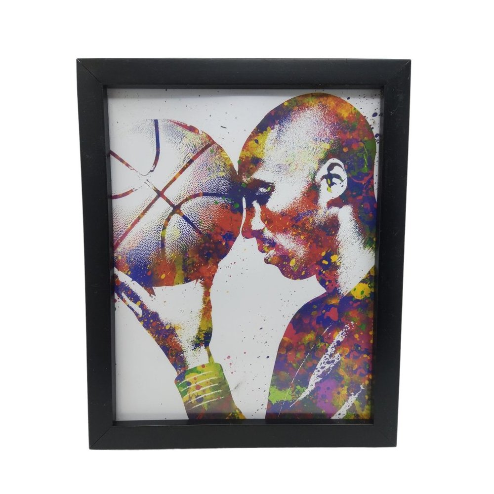 kobe bryant framed 8"x10" wall decor poster